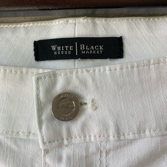 WHBM | Blanc Slim Ankle White Jeans N17 - Picture 3 of 8